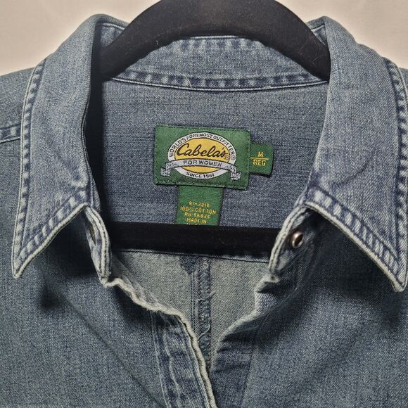 Cabela's for Women Deniim Jacket Size Medium/Regular - Picture 1 of 4